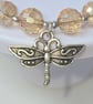 Gold Dragonfly charm bracelet  - Image 7