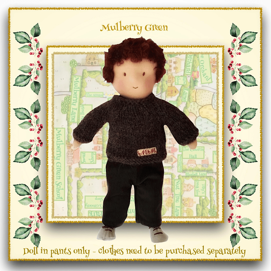 Reserved for Tina - Doll - Billy Spraggs - a handcrafted Mulberry Green doll