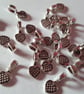 15 x Tibetan Silver Plated Glue-On Pendant Bail Hangers - 8mm 