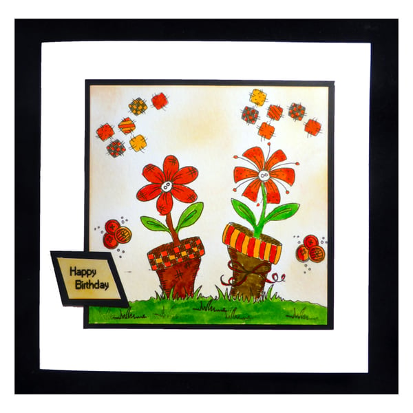 Stitchery Flowerpots (HB733)