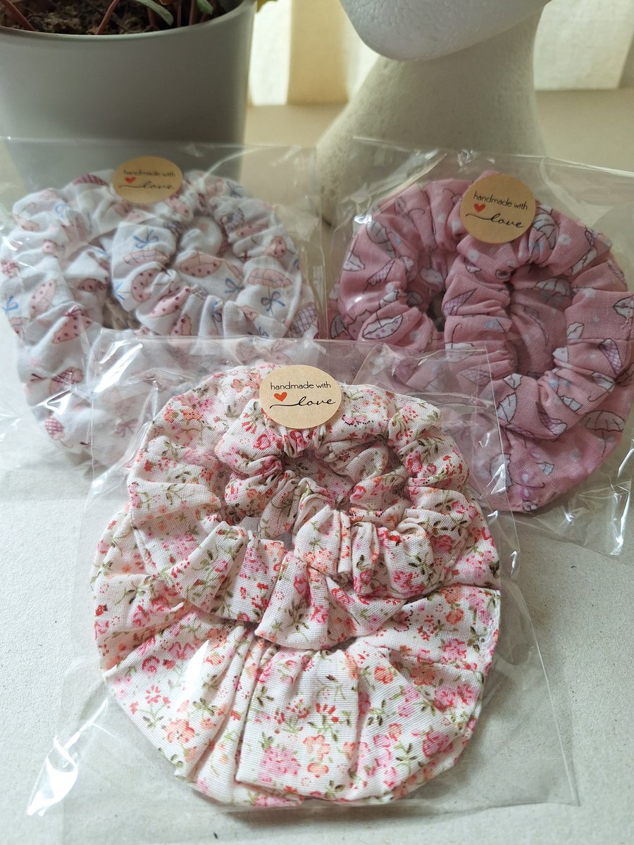 Pretty in Pink Collection, Beautifully Handmade Scrunchies