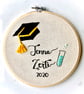 Graduation, Handmade Embroidery Hoop, Personalised Embroidery Hoop, Gift - Image 4