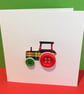Tractor Card with Button Wheels - Image 1