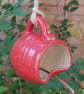 Bird feeder hand thrown in stoneware fully weatherproof wheelthrown pottery  - Image 4