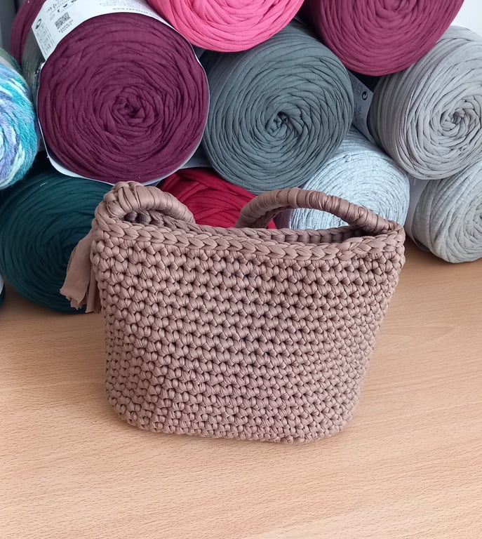 Cozy Mini Handmade Knit Bag - Aesthetic Crochet Pastel Purse