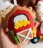 Make Your Own felt Farmyard Garland Kit. Sewing pattern. - Image 3