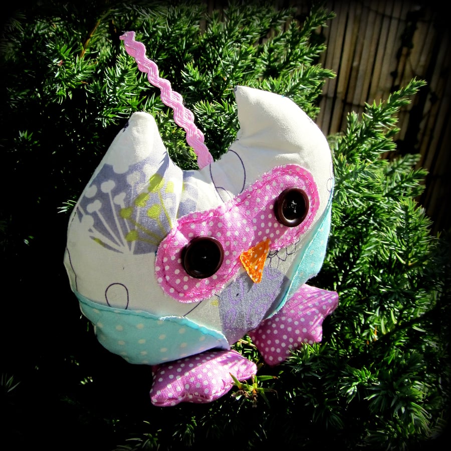 Lavender filled, hanging owl.