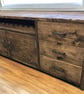 Reclaimed Wood Sideboard with Wine Rack Rustic Living Room Cabinet THE RIGA - Image 2