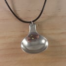 Upcycled Silver Plated Salt Spoon Necklace (SPN102514)