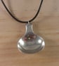 Upcycled Silver Plated Salt Spoon Necklace (SPN102514)