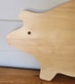 Pig Shaped Wooden Chopping Board Decorated With A Pig - Image 3