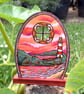 Pyrography Lighthouse Guardian Dragons Portal Fairy Door.  - Image 5