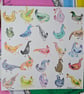 Original Watercolour painting colourful duck art