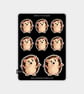 Funny Vinyl Sticker Sheet For Adults - Cute Hedgehog - Image 1