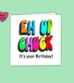 Eh up birthday cardwith colourful typography - Image 3