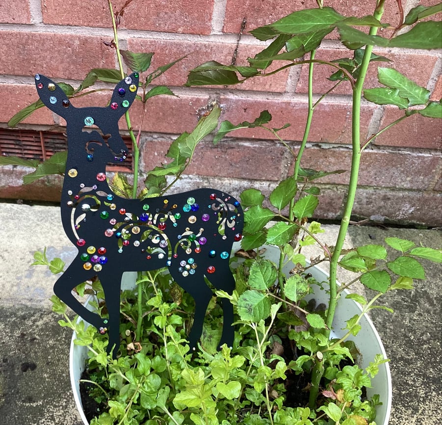 Deer Garden decoration, sun catchers, garden stakes