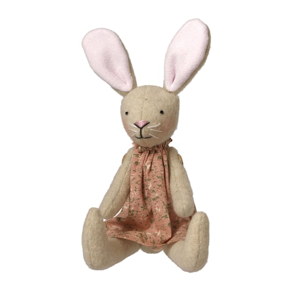 Cute Handmade Easter Bunny with Floral Dress