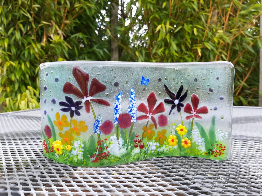 Spring Meadow Double Curve Panel