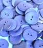 Large Navy Blue Indigo Coconut Shell Button 30mm - Image 2