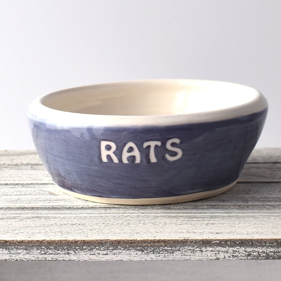 A174 Pet rat bowl RATS (UK postage free)