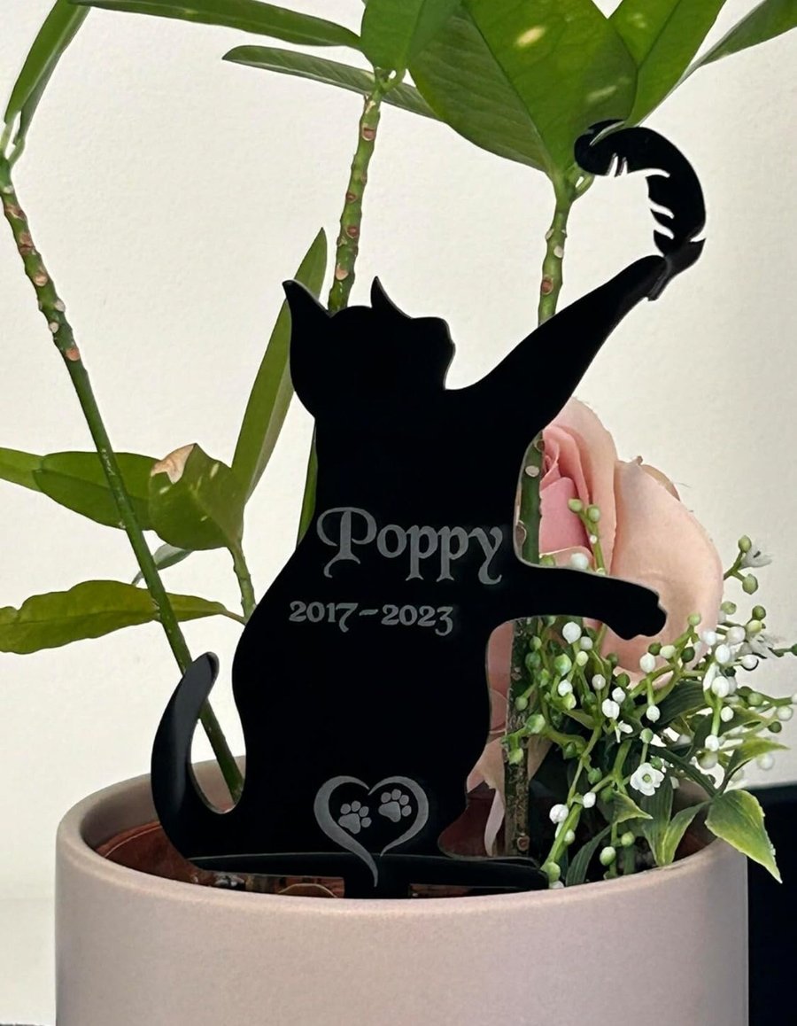 Pet Memorial Plaque, Personalised Cat memorial plaques, Dog Grave Marker Remembr