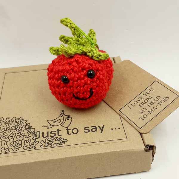 Crochet Valentine's Tomato 