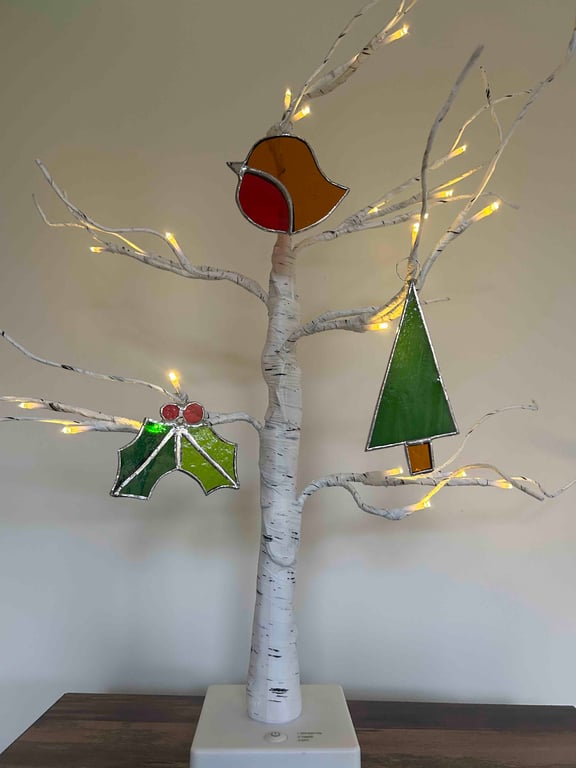 Mini Bundle Christmas Decorations stained glass