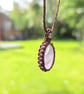 Amethyst Macrame Crystal Necklace  - Image 10