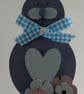Clearance -  MDF Bunny Decoration - Blue - Image 6