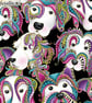 Dog On It - Let's Face It black multi - Benartex - remnant - Image 1