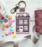 Little House Applique Keyring - Image 1