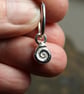 silver spiral earrings, ammonite dangles - Image 5