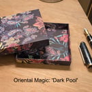 Two ultra-thin gift boxes - Oriental Magic  'Dark Pool' and 'Purple Swirl'