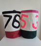 Colourful Upcycled Sailcloth Storage Baskets – Large Laundry and Toy Baskets - Image 1