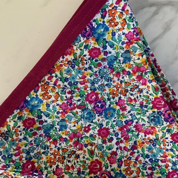 Bunting made with Liberty Emma & Georgina floral print cotton