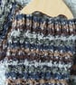 Brown and Grey Striped Socks, Warm Wool Socks, Hand Knitted Socks - Image 9