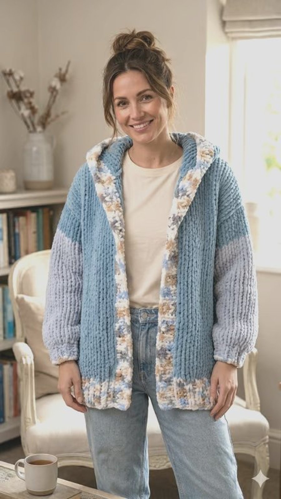 Handmade chunky knit cardigan 