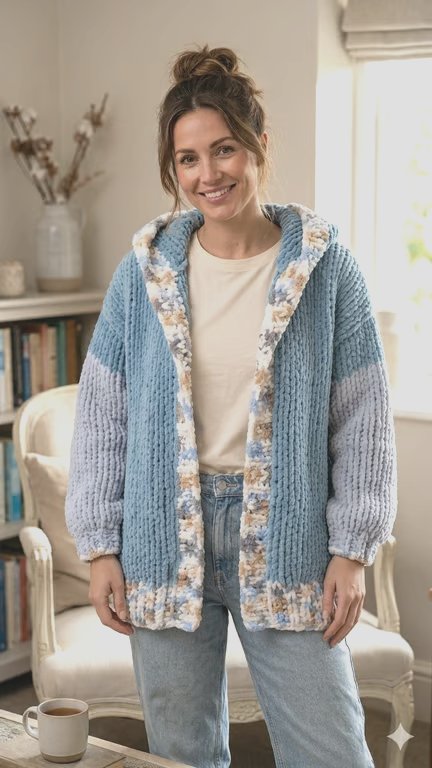 Handmade chunky knit cardigan 