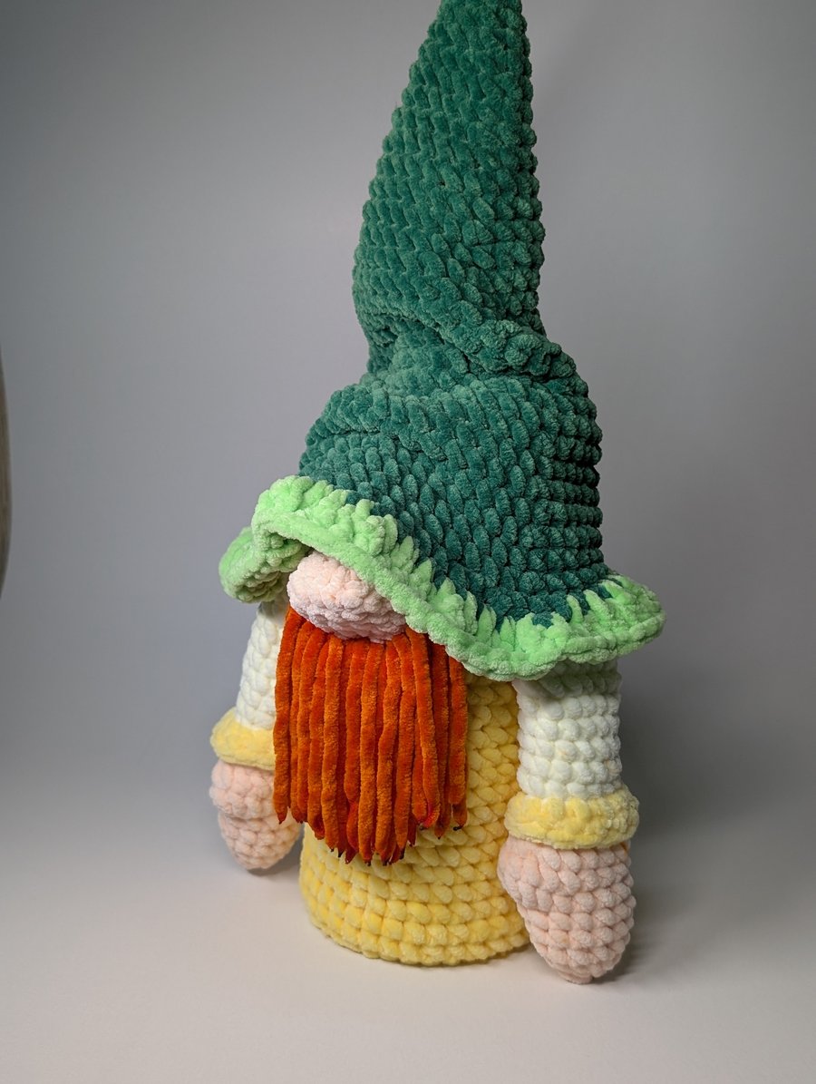 Gnome. Christmas gnome. Champagne case