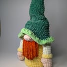 Gnome. Christmas gnome. Champagne case