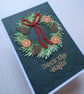 Textured Christmas wreath card - Image 7