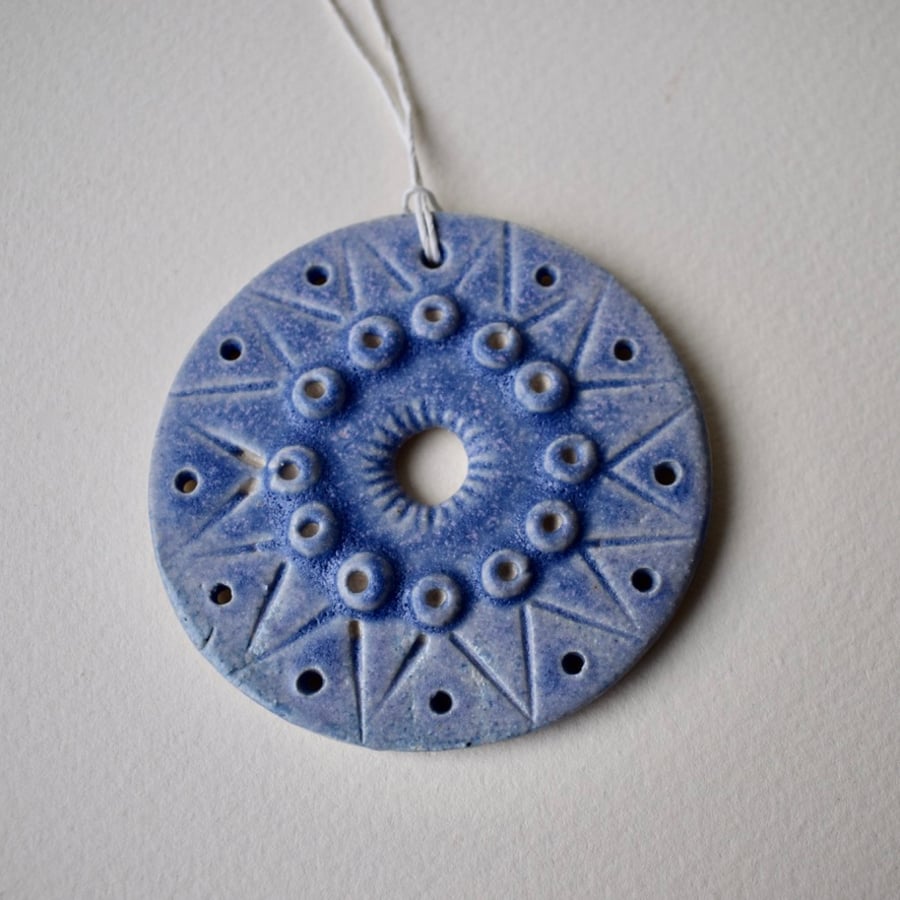 Ceramic Decoration with Scandinavian Pattern