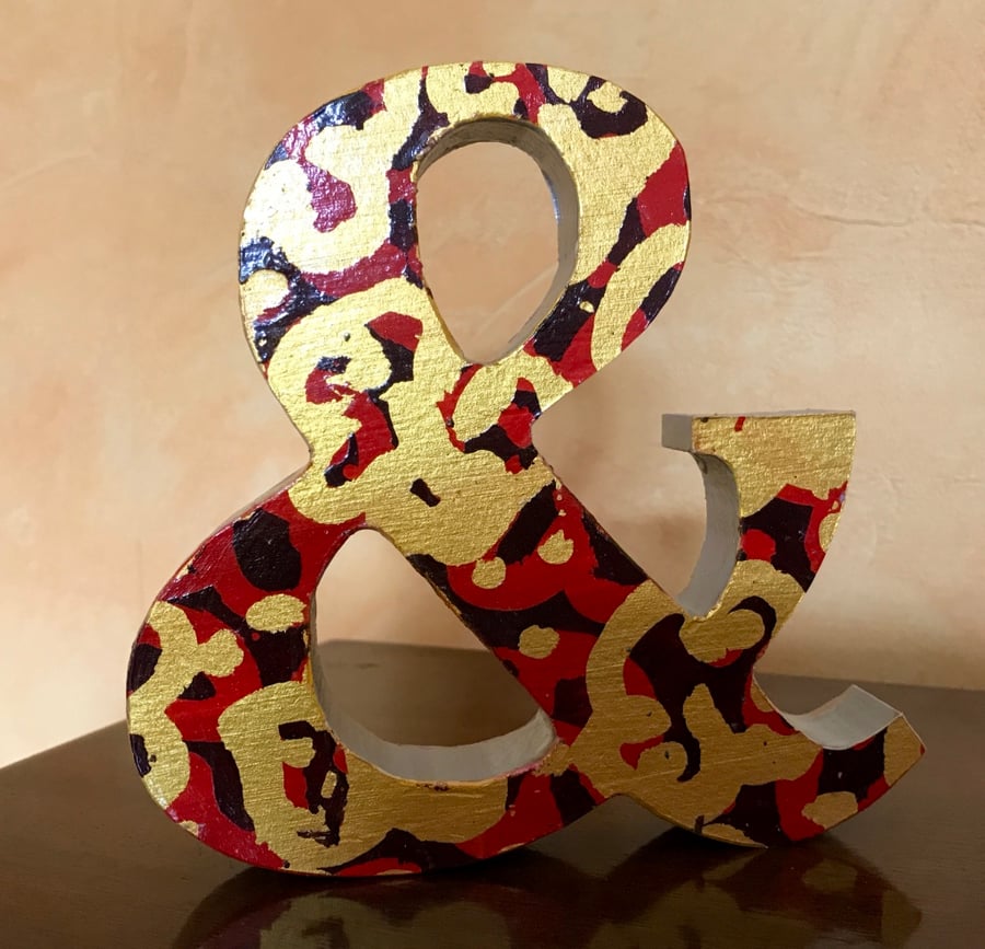 Wooden Letter -Custom Made Decorated Freestanding Wooden Letter