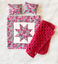 Decorative Quilted bedding set for dollhouse - Image 1