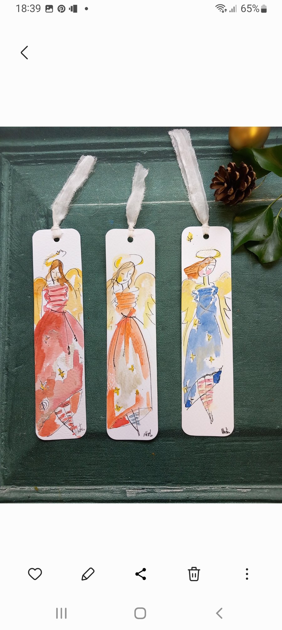 Hand drawn book mark 