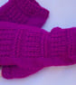 Fingerless Gloves bright Maroon - Image 2