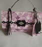 Lilac Purple Diamond and Black Handbag Style Gift Box  - Image 9