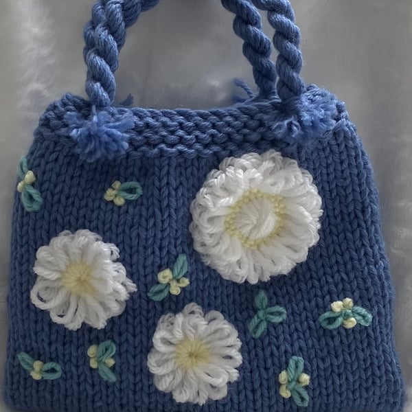 Hand Knitted Child's Handbag