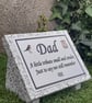 Personalised Grave Marker Grave Stone Granite Grave Stone Cemetery Stone Marker  - Image 1