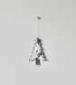 'Christmas Tree with A Silver Star and Heart'- Hanging Decoration